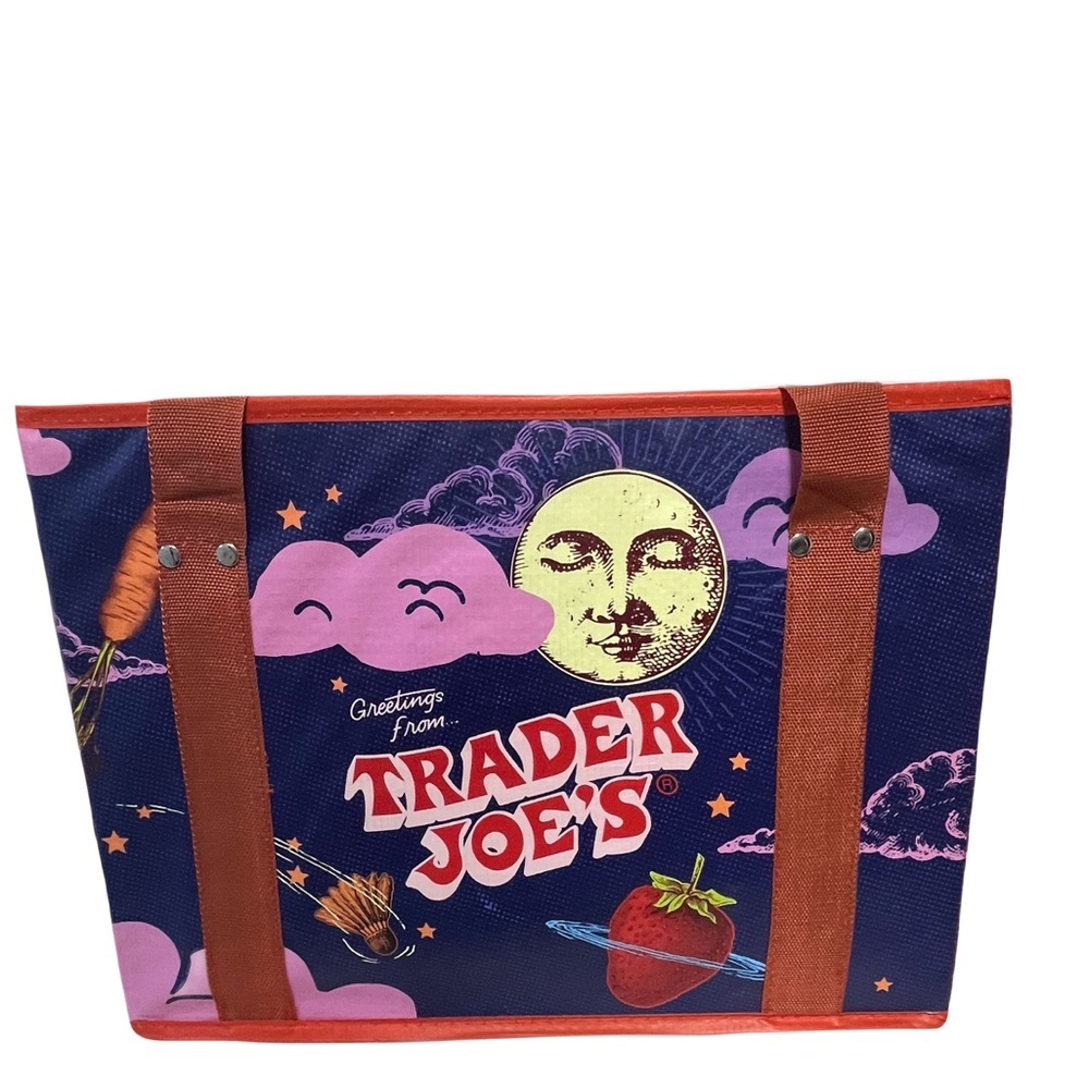 Trader Joe's Stand-Up Collapsible Grocery Tote Bag - Picture 2 of 11